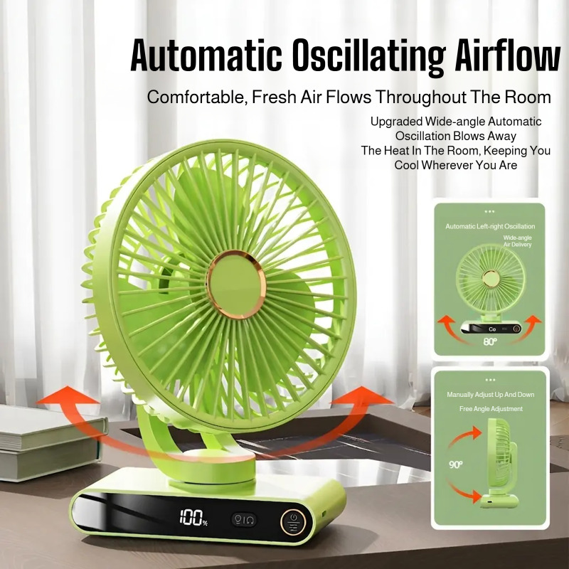 Office Technologies - New Digital Display Swing Clip Fan