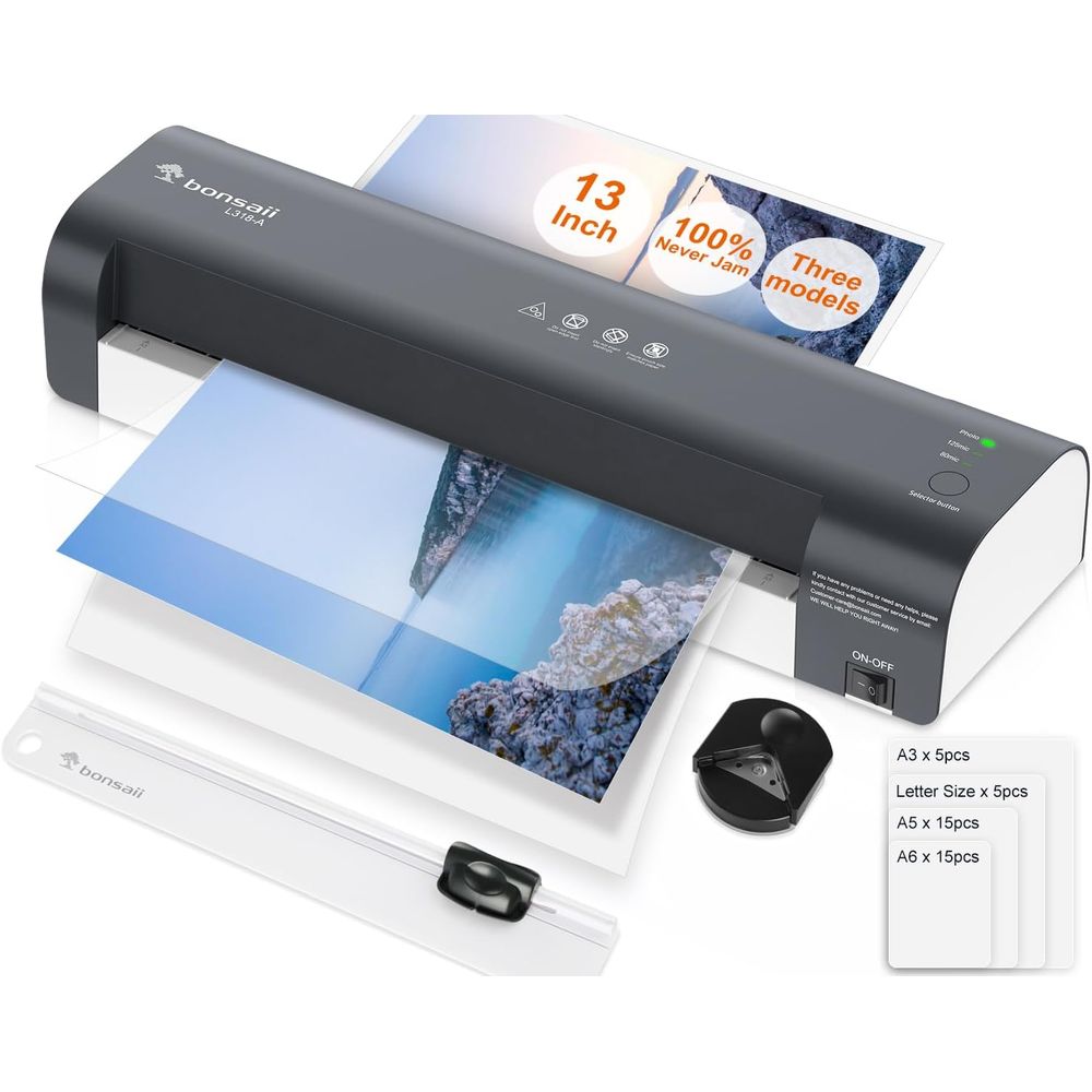 Office Technologies - 13 Inch 7-in-1 Thermal Laminator with
