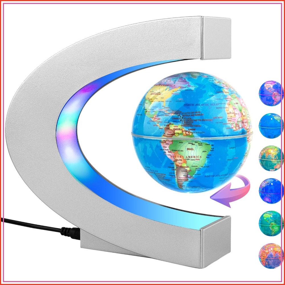 Magnetic Levitating Globe with - Office Tech For Men review and price