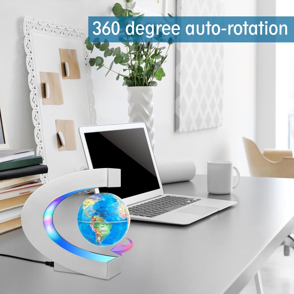 Magnetic Levitating Globe with - Office Tech For Men review and price