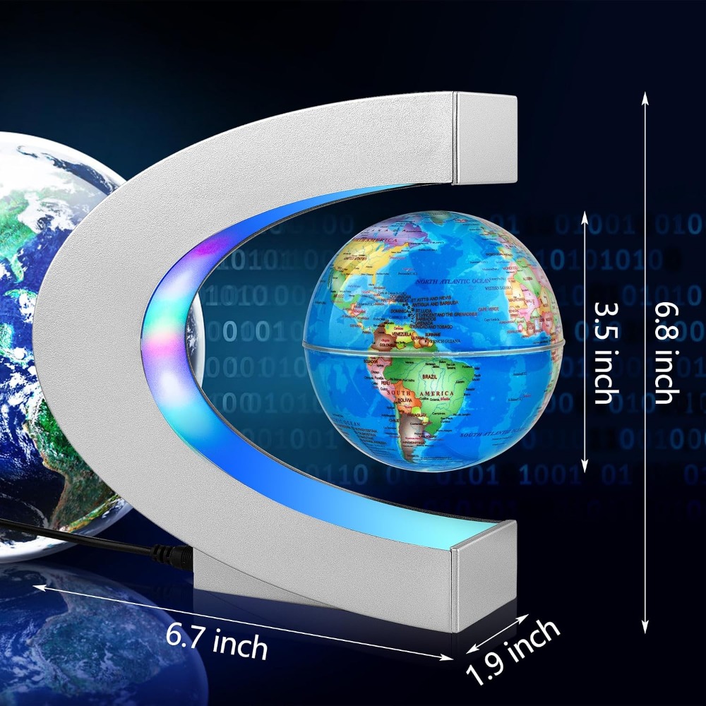 Magnetic Levitating Globe with - Office Tech For Men review and price