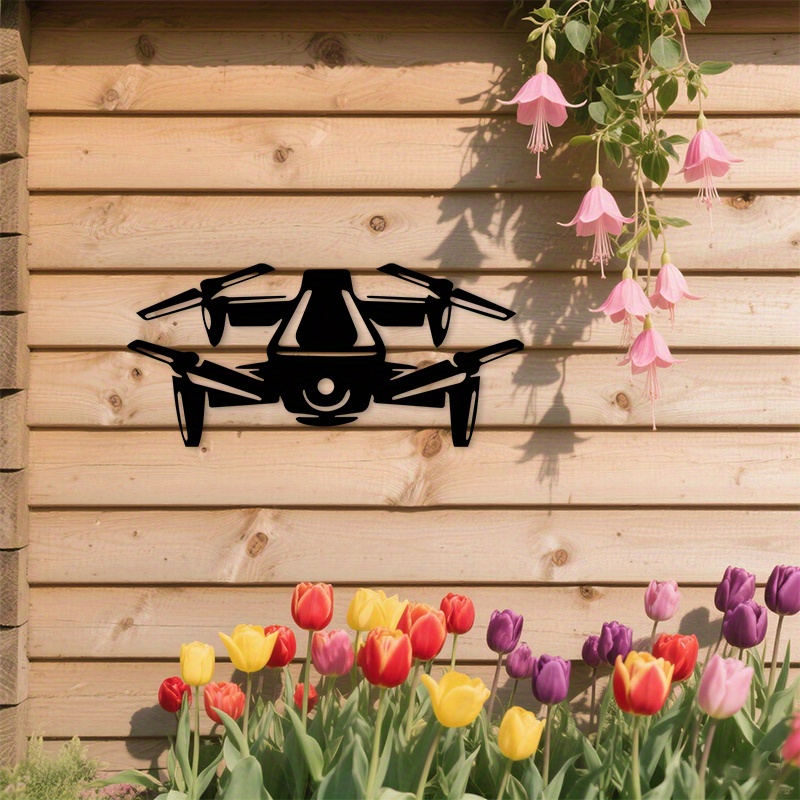 Drone Silhouette Metal Wall Ar - Office Tech For Men review and price