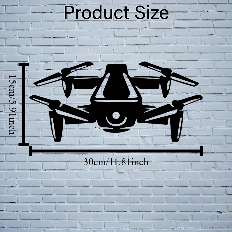 Drone Silhouette Metal Wall Ar - Office Tech For Men review and price