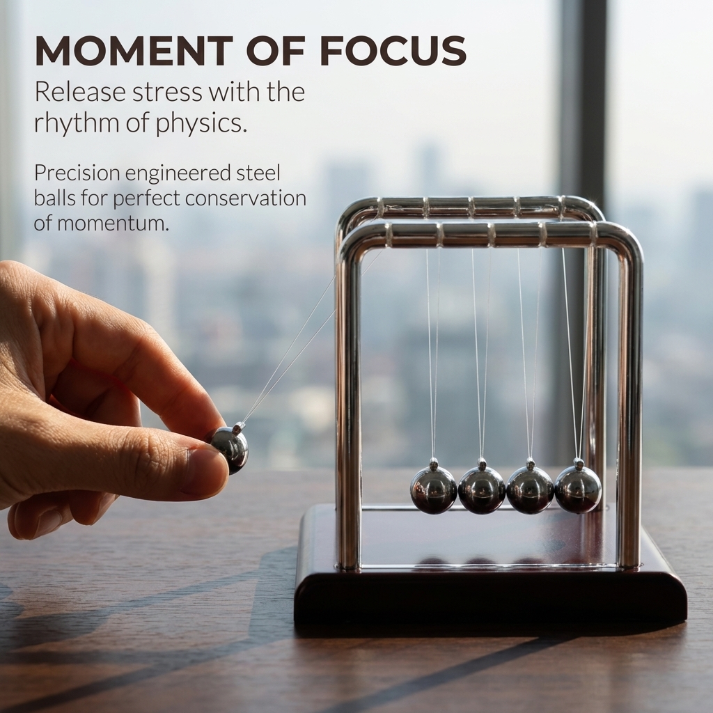 Newton Cradle Balance Pendulum - Office Technologies review and price
